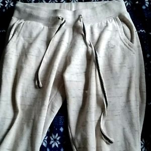 White and navy blue 'reflex' sweatpants.